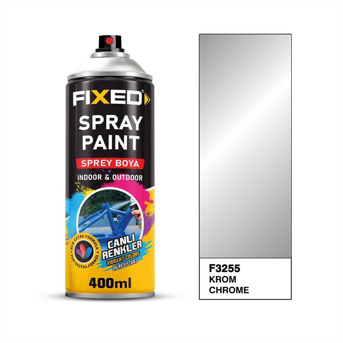 FiXED - Krom Efekt Akrilik Sprey Boya 400 ML