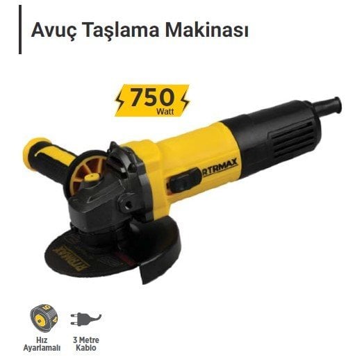 RTR MAX Avuç Taşlama Makinası 115 mm
