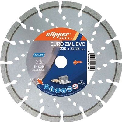 NORTON CLİPPER EURO ZML EVO Beton Kesme Testeresi 180 mm