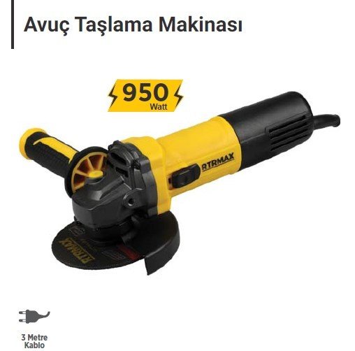 RTR MAX Avuç Taşlama Makinası 115 mm