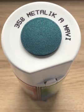 AKÇALI 358 Metalik Açık Mavi Sprey Boya 400 ML