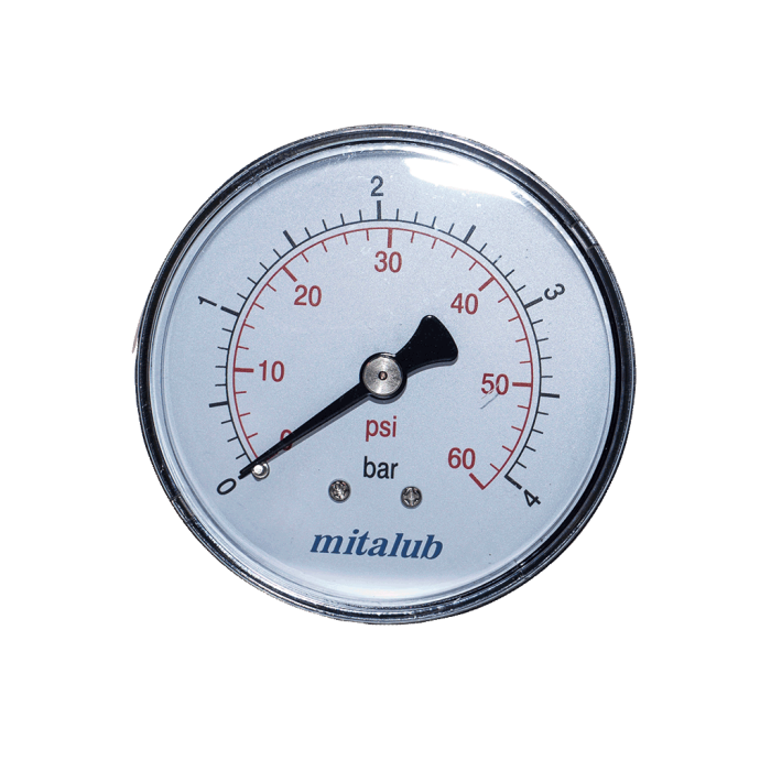 Metal Gövde Arkadan Manometreler 40mm x 4bar