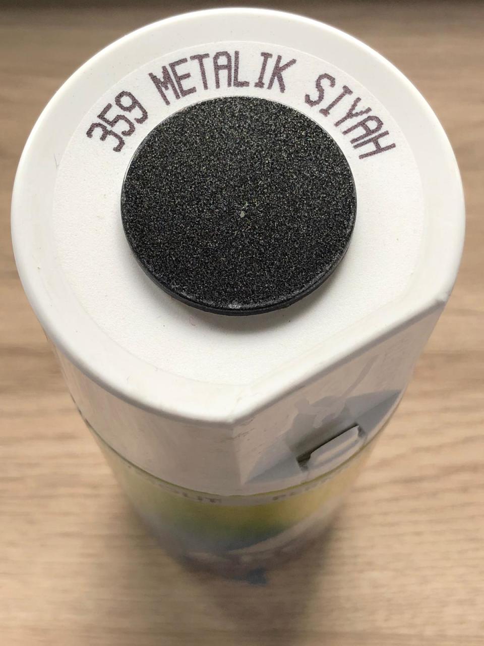 AKÇALI 359 Metalik Siyah Sprey Boya 400 ML