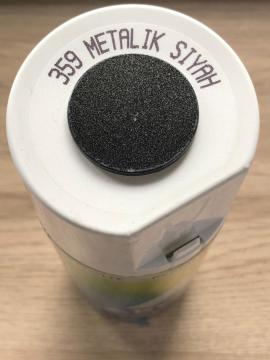 AKÇALI 359 Metalik Siyah Sprey Boya 400 ML