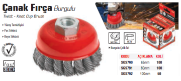 SGS Burgulu Çanak Fırça