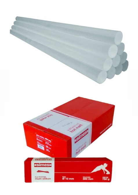 SİMES Şeffaf Mum Silikon Kalın 12mm x 300mm - 1 KG (Made in Spain)