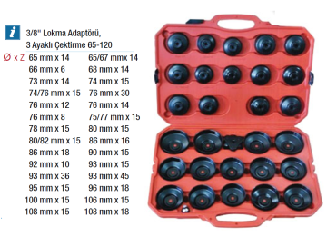NT TOOLS NTAN5003 - Filtre Sökme Takma Kapak Seti 30 Parça