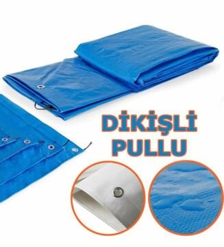 ARI Mavi Lamineli Yağmur, Kar, Çadır, Gölgelik, Palet, Tekne, Havuz, İnşaat, Brandası (Su Geçirmez Branda) 12 x 15 - 180 Metrekare