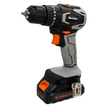 MAX EXTRA MX1830 Çift Akü Kömürsüz Darbeli Matkap Vidalama 20 Volt 1.5 Amper