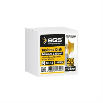 SGS2794 - M14-75x20 MM VAKUM ELMAS TAŞLAMA DİSKİ BALIK SIRTI