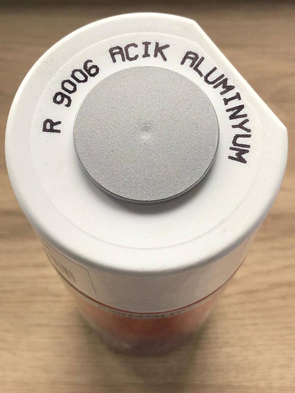 AKÇALI RAL9006 Alüminyum Açık Gri Sprey Boya 400 ML