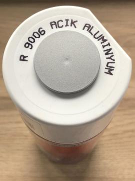 AKÇALI RAL9006 Alüminyum Açık Gri Sprey Boya 400 ML