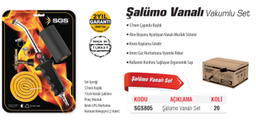 SGS805 -  Vanalı Tavlama Şalümo Seti