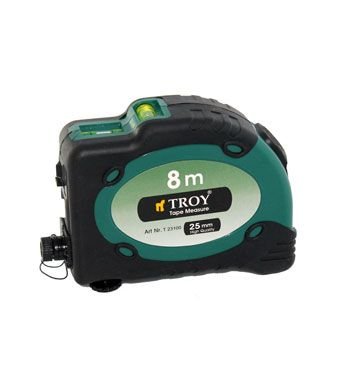 TROY T 23100 Lazerli Şerit Metre 8 x 25mm