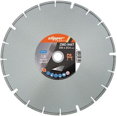 Norton Clipper ZMD944T İzolasyon Kesme Testeresi 10284 - 350x25.4x7/2.4