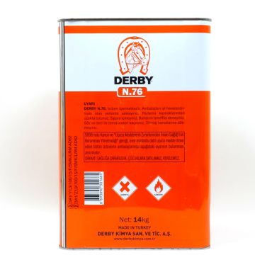 DERBY N76/17 Endüstriyel Solvent Polikloropren Yapıştırıcı 14 KG