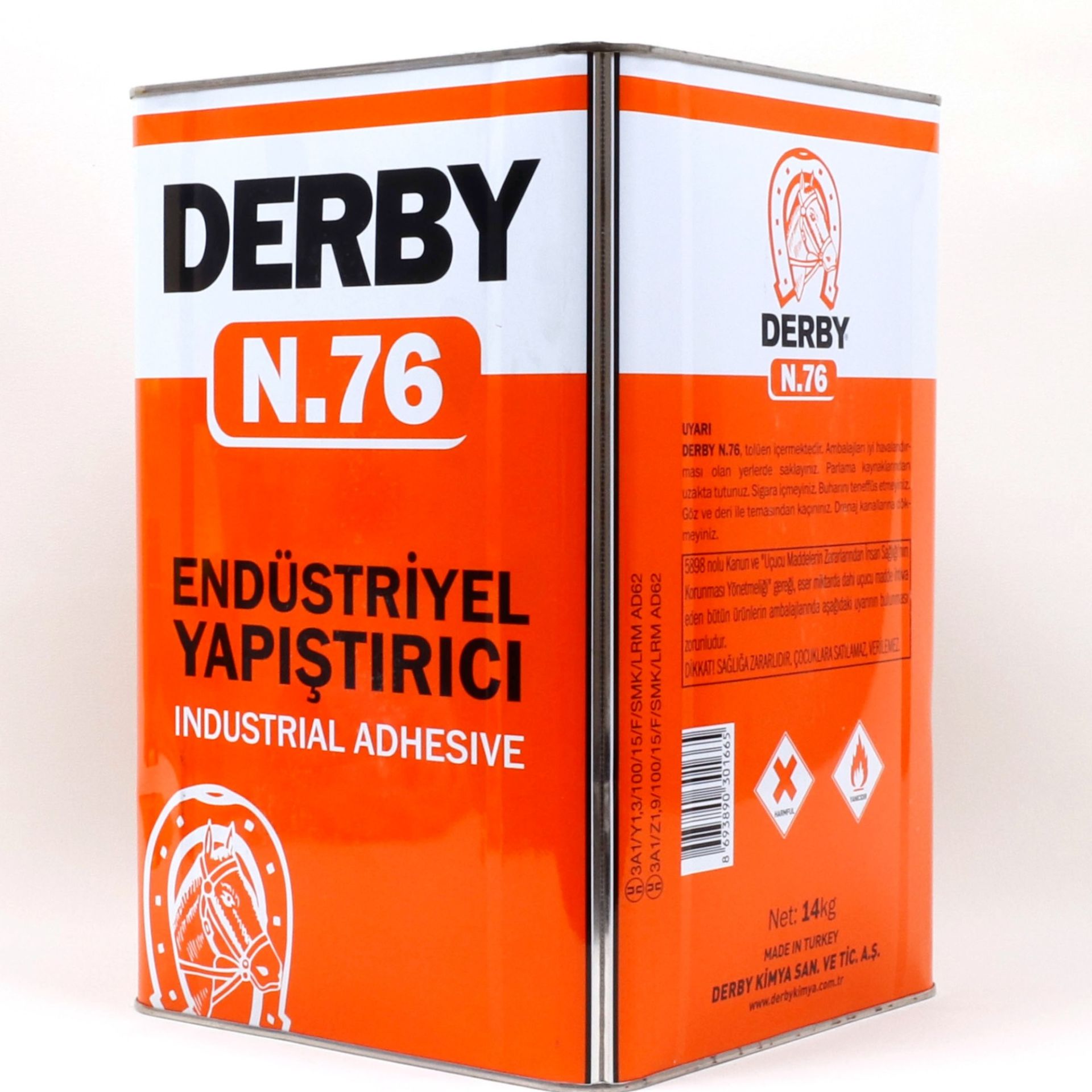 DERBY N76/17 Endüstriyel Solvent Polikloropren Yapıştırıcı 14 KG