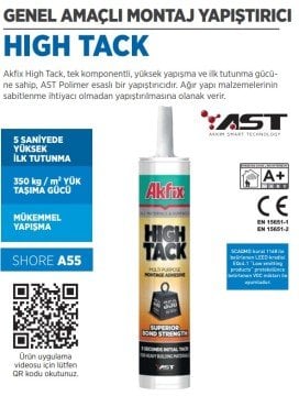 AKFİX MS757 High-Tack Ms Polimer Mastik / Beyaz-290 ml / 12 Adet