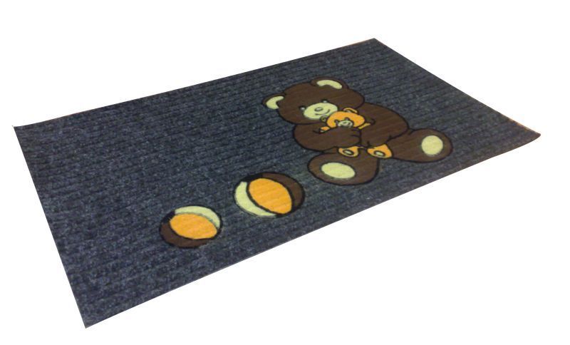 KİSBU Flok Desenli Halıfleks Paspas 45 x 75
