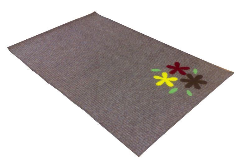 KİSBU Flok Desenli Halıfleks Paspas 45 x 75