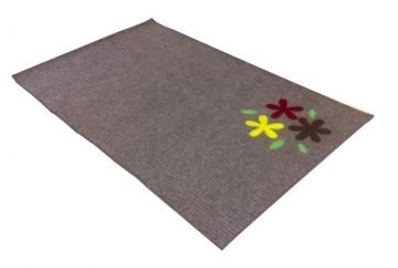 KİSBU Flok Desenli Halıfleks Paspas 45 x 75