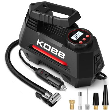 KOBB KB180 12Volt 150 PSI Ayarlanabilir Dijital Basınç Göstergeli Lastik Şişirme Pompası