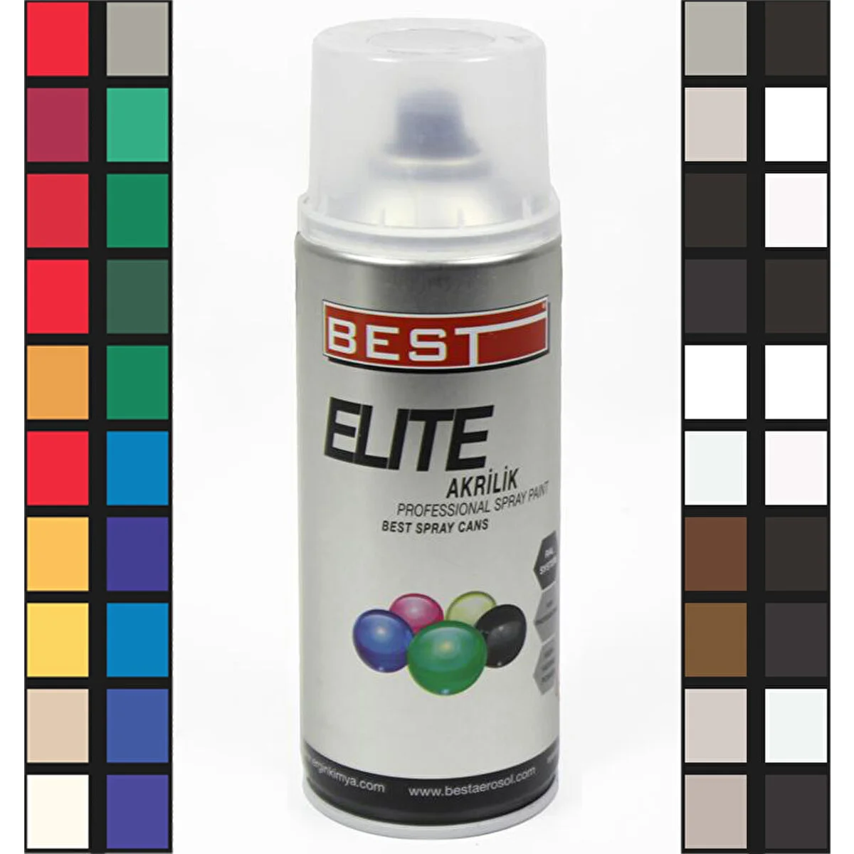 BEST Elite Akrilik Demir Alüminyum  Plastik Sprey Boya 400 ML