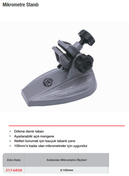 WERKA Mikrometre Standı 0-100mm