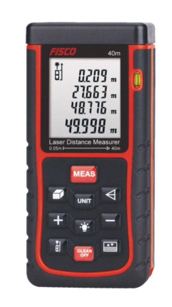 FİSCO Dijital Lazer Metre (Mesafe Ölçer)