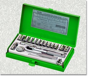 ELTA TOOLS 1/4\'\'KARBÜRATÖR LOKMA TAKIMI 18 PC