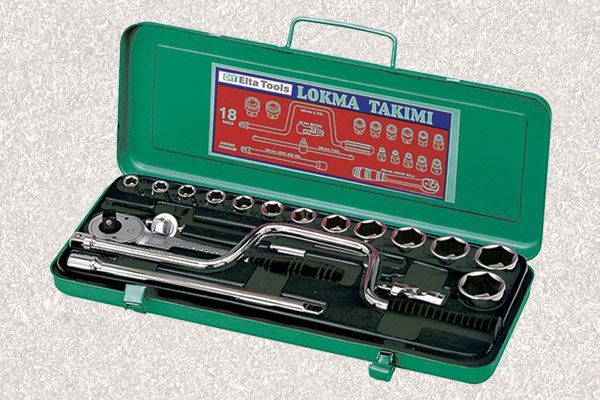 ELTA TOOLS 1/2 ALTI KÖŞE LOKMA ANAHTAR TAKIMI 18 PC