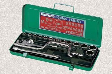 ELTA TOOLS 1/2 ALTI KÖŞE LOKMA ANAHTAR TAKIMI 18 PC