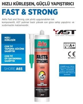 AKFİX MS767 Power Ms Polimer Mastik / Beyaz - 290 ml / 12 Adet