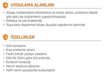 AKFİX PA370 Poliüretan Deniz Tutkalı 500 ml / 12 Adet