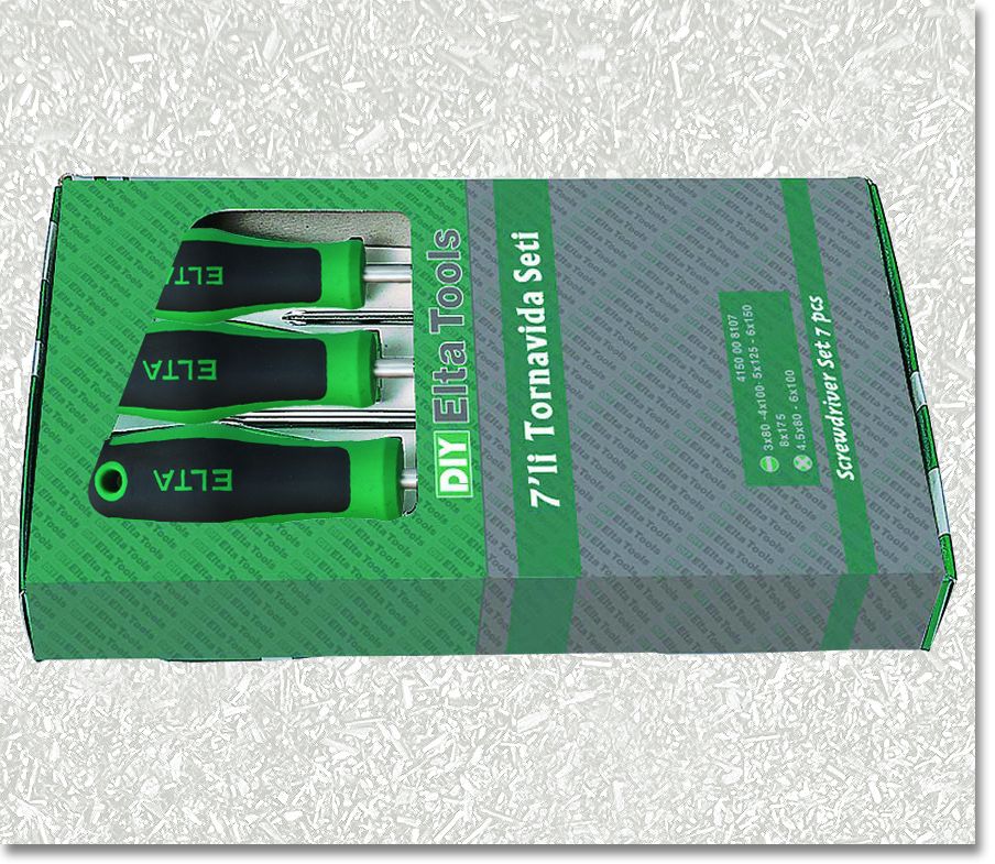 ELTA TOOLS ERGONOM SERİ TORNAVİDA SETİ 7 PC