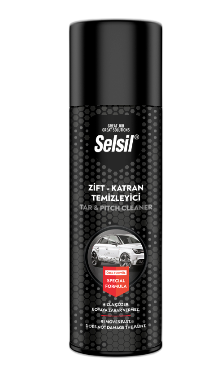 SELSİL TAS017 Otomotiv Zift Katran Temizleme Spreyi 500 ML (24 Adet)