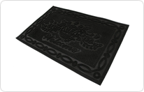 KİSBU Desenli Kauçuk Paspas 40 x 60