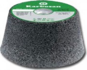 KARBOSAN SC Konik Çanak Taşlama Alüminyum Burçlu 125 x 50 x M14 16 Kum