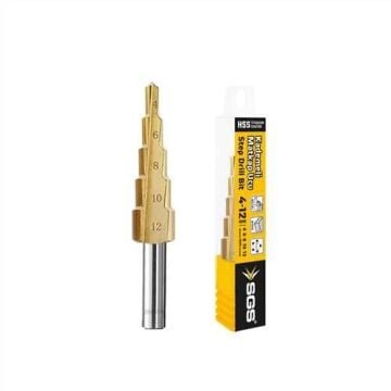 SGS2841 - HSS KADEMELİ MATKAP UCU 4-12 MM