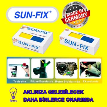 SUNFİX S 50040 - 40 Gram Hamur Macun Kaynak Güçlü Yapıştırıcı - UNIVERSAL VERWENDBAR