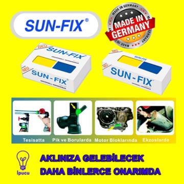 SUNFİX S 50040 - 40 Gram Hamur Macun Kaynak Güçlü Yapıştırıcı - UNIVERSAL VERWENDBAR