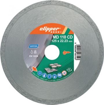NORTON CLİPPER MD110CD Seramik ve Granit İçin Kesme Testeresi (Sulu ve Kuru Kesim) 25944 - 180x22.23x9/1.7