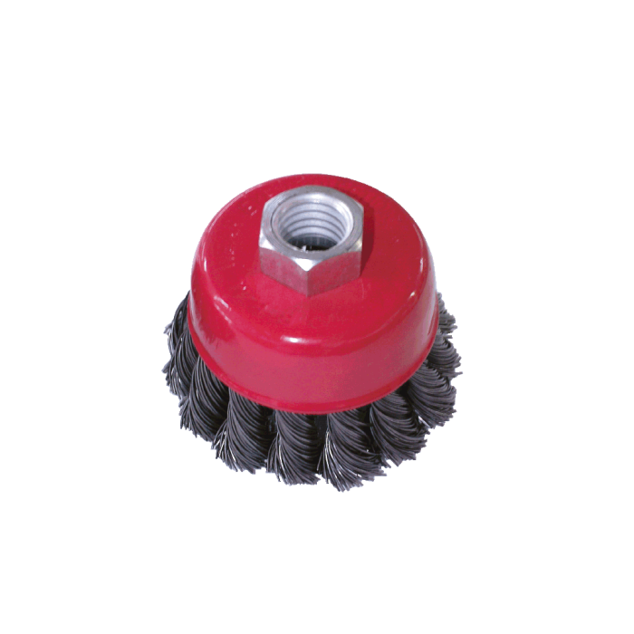 TOWER Vidalı Burma Telli Çanak Tel Fırça 65mm