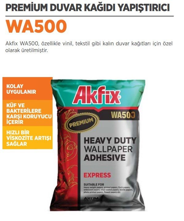 AKFİX WA500 Duvar Kağıdı Yapıştırıcı
