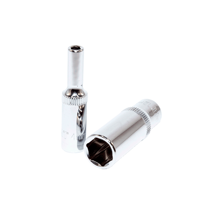 1/4inç 6 Köşe CrV Uzun Lokmalar 7mm