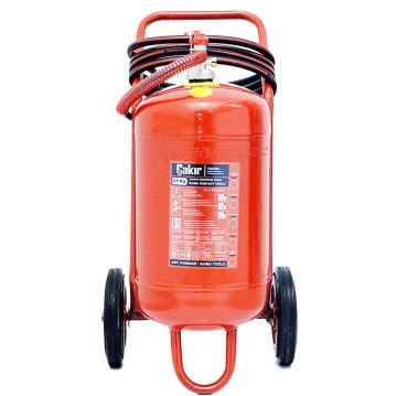 ÇAKIR 25 KG Yangın Söndürme Tüpü Tekerlekli - Kuru Kimyevi Tozlu ABC