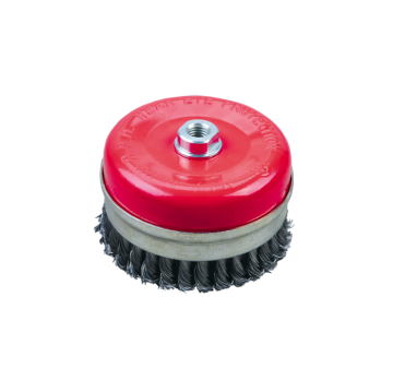 TOWER Vidalı Burma Telli Kuşaklı Çanak Tel Fırça 65mm