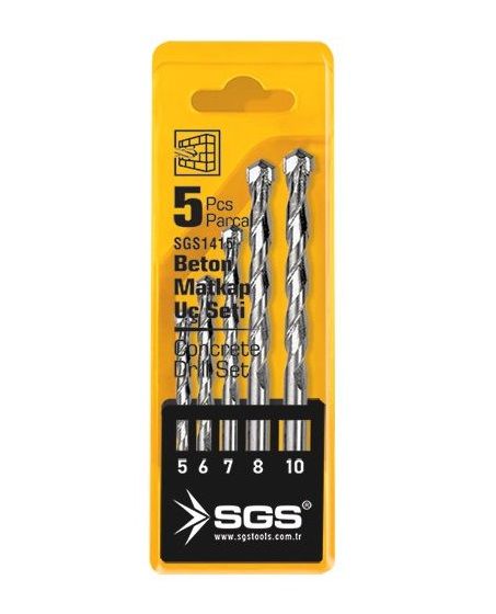 SGS1415 Beton Matkap Uç Seti 5 Parça