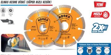 RODEX Elmas Kesme Diski (Süper Hızlı Kesim)
