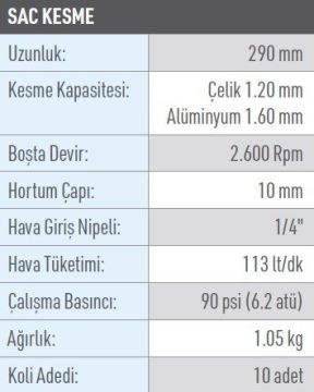 OSAKA OPT 310 Havalı Sac Kesme 290mm(Kopya)